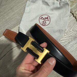 Men Hermes reversible belt. 85mm. Pre owned.